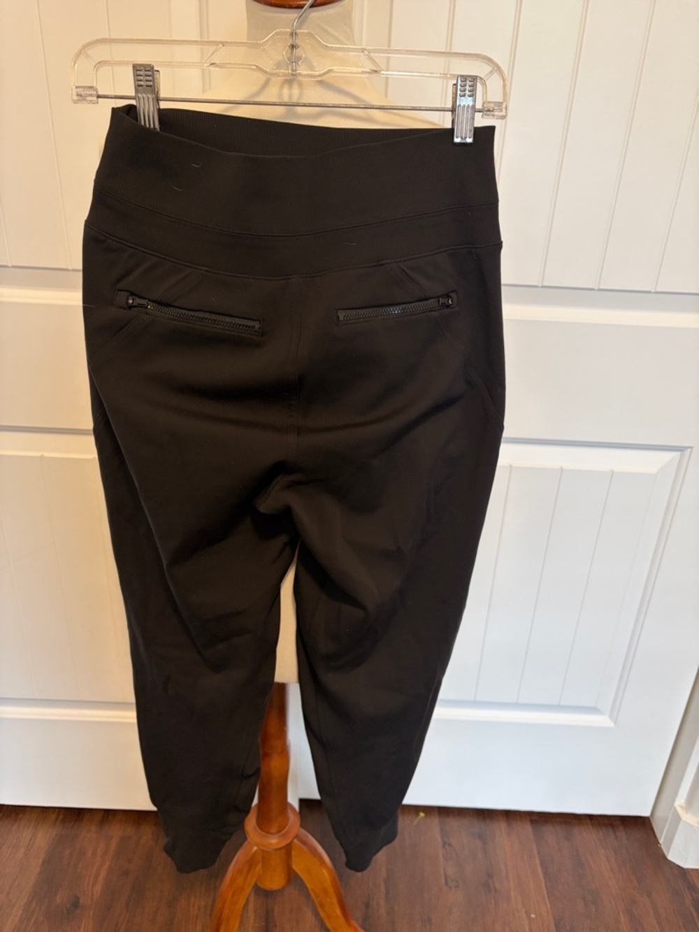 Athleta Black Ribbed High-Waist Pull-On Pants - Picture 3 of 4